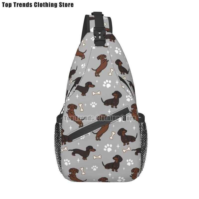 Crossbody Sling Wiener Dog Backpack