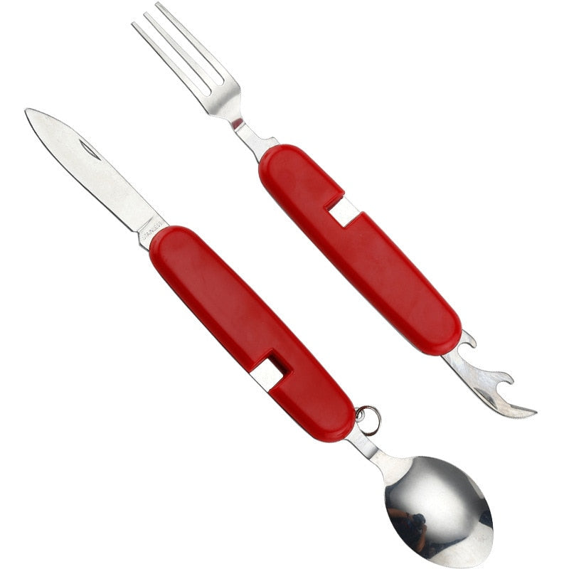 4 in 1 Multifunctional Outdoor Camping Utensil