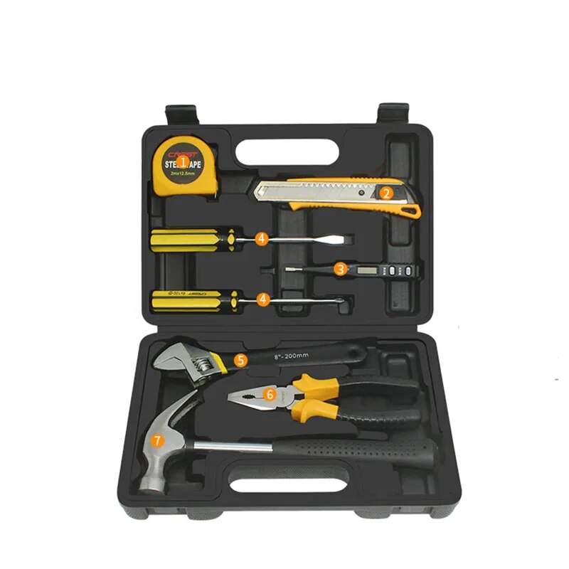 Plastic Portable Tools Box Sets Anti-fall Parts Organizer Rigid Plastic Screwdriver Empty Box Waterproof Multifunctional Toolbox