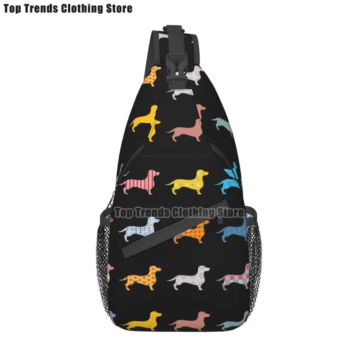 Crossbody Sling Wiener Dog Backpack