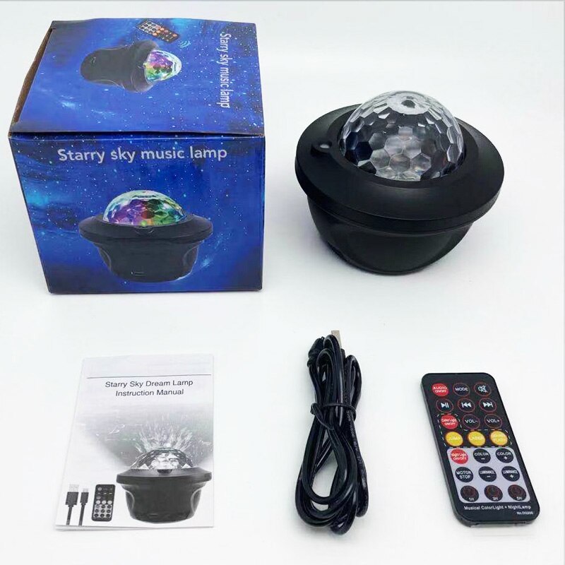 LED Star Galaxy Projector Starry Sky Night Light Built in Bluetooth Speaker
