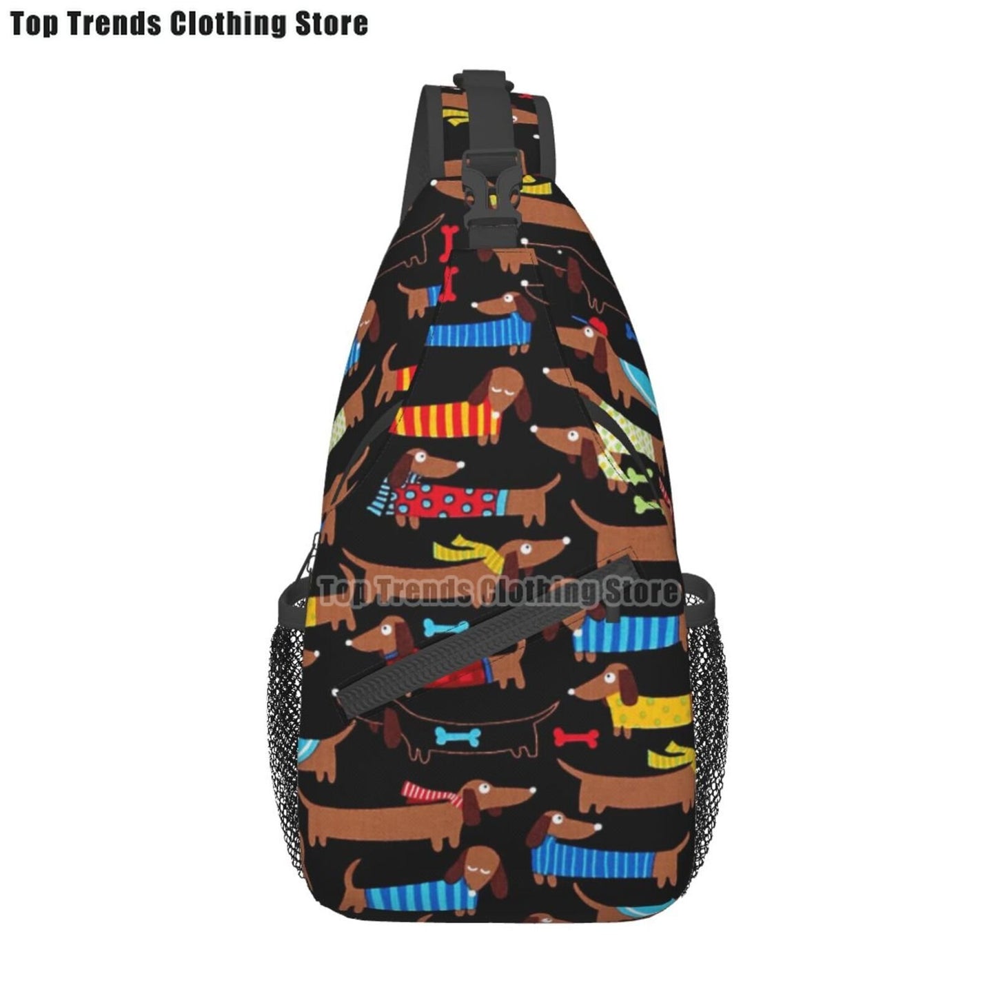 Crossbody Sling Wiener Dog Backpack