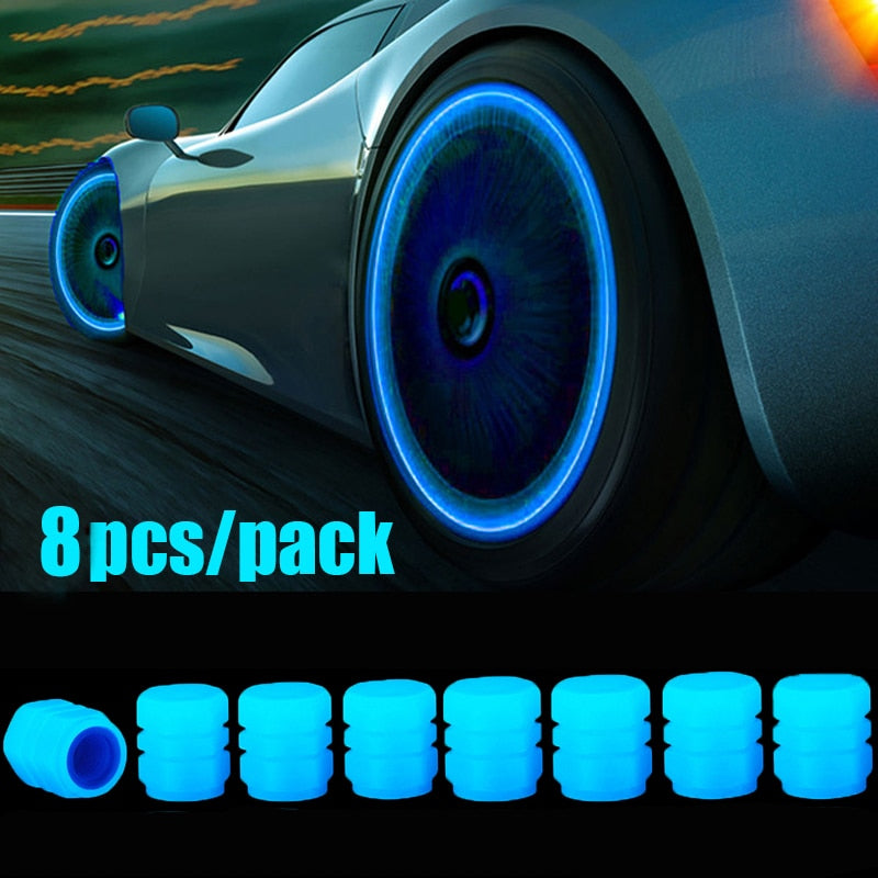Car Luminous Glowing Tire Valve Cap LED Lights