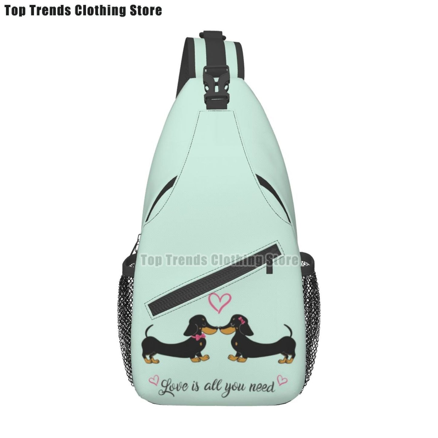 Crossbody Sling Wiener Dog Backpack
