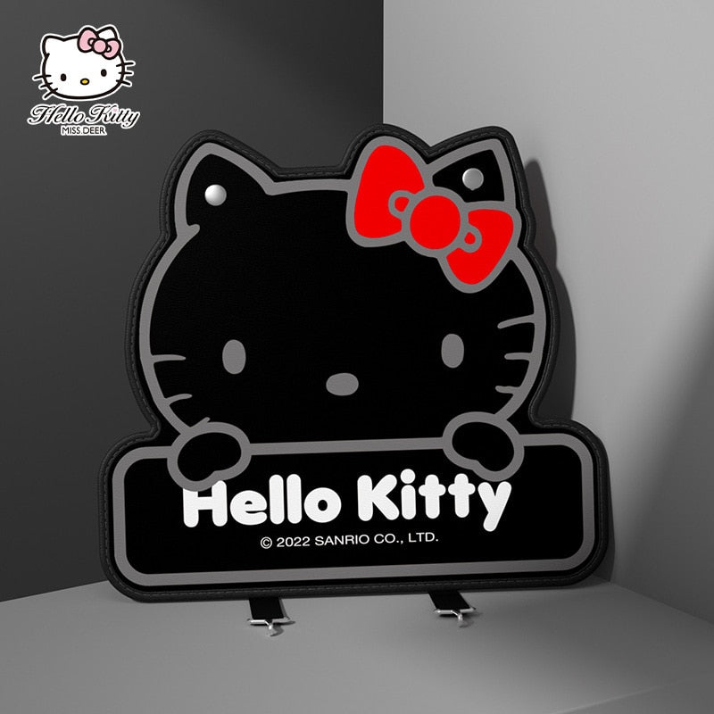 Anime Kawaii Hellokittys Car Seat Back Protector Cover Cartoon Kt Cat Auto Seat Anti Kick Mat Waterproof Anti-Dirty Pad