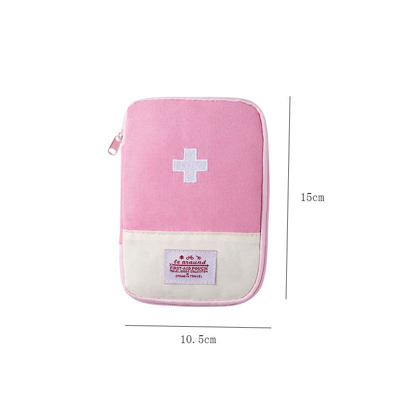 Zipper Portable Medicine Bag First Aid Kit