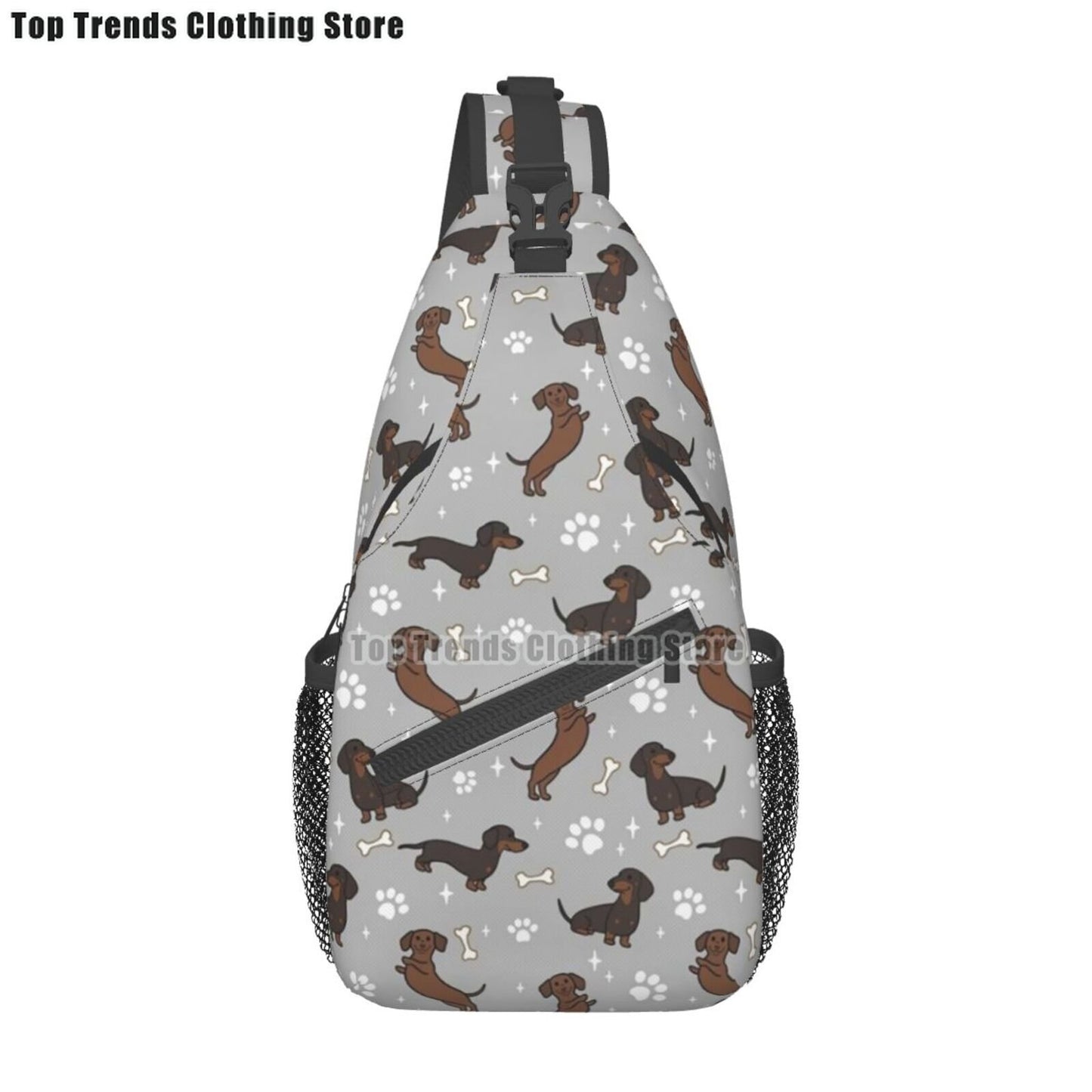 Crossbody Sling Wiener Dog Backpack