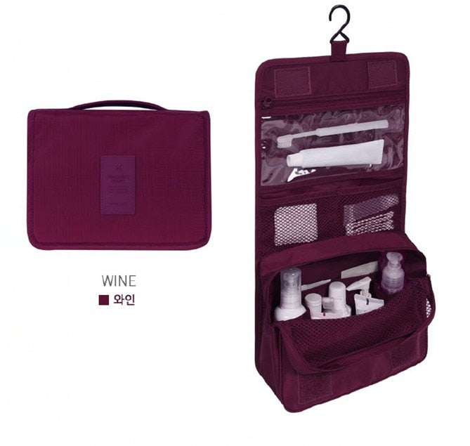 Waterproof Foldable Cosmetic Bag Travel Bag Toiletries Organizer