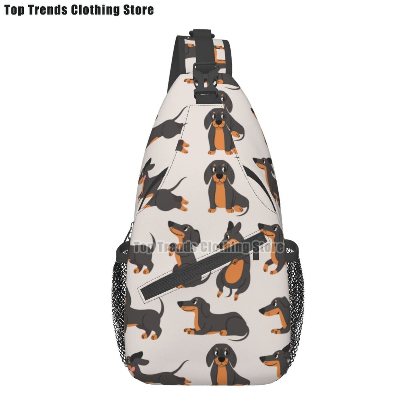 Crossbody Sling Wiener Dog Backpack