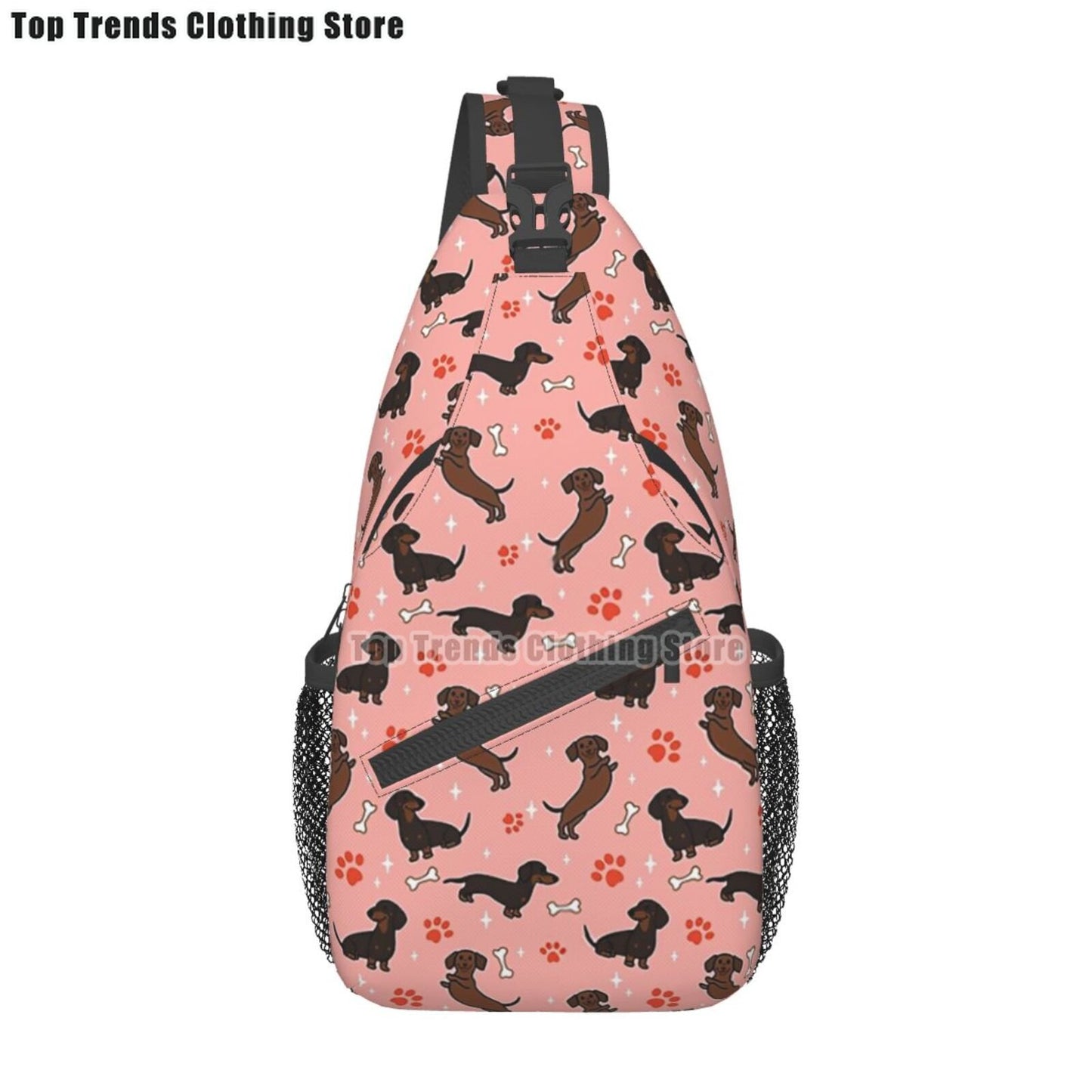 Crossbody Sling Wiener Dog Backpack