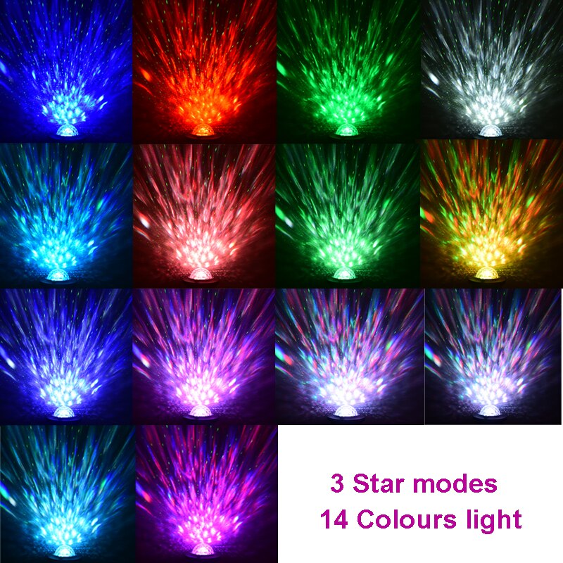 LED Star Galaxy Projector Starry Sky Night Light Built in Bluetooth Speaker