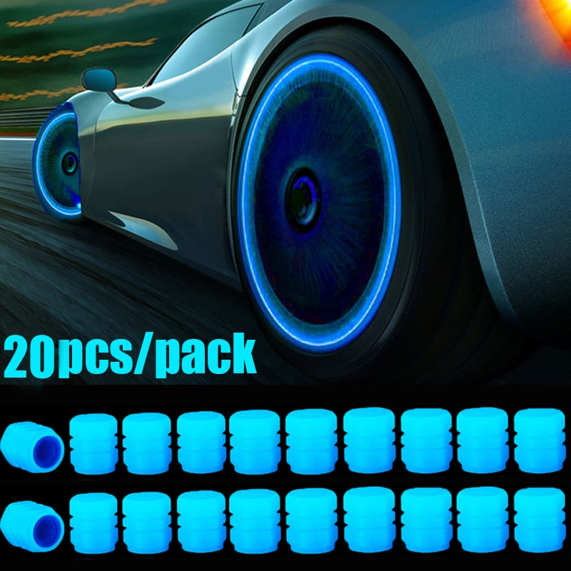 Car Luminous Glowing Tire Valve Cap LED Lights