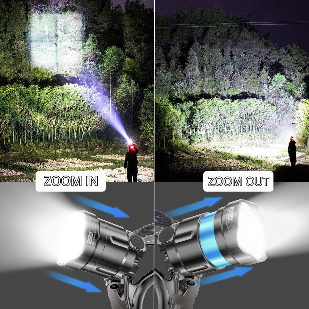 Super Bright Waterproof LED Headlamp Hunting Fishing Hiking