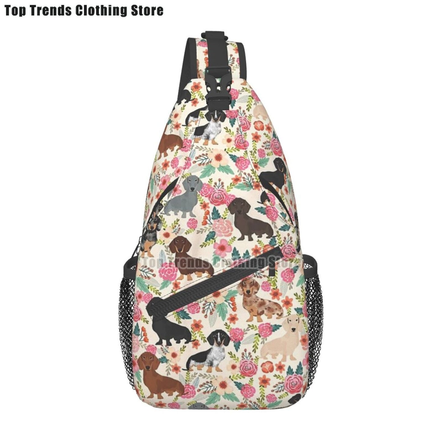 Crossbody Sling Wiener Dog Backpack