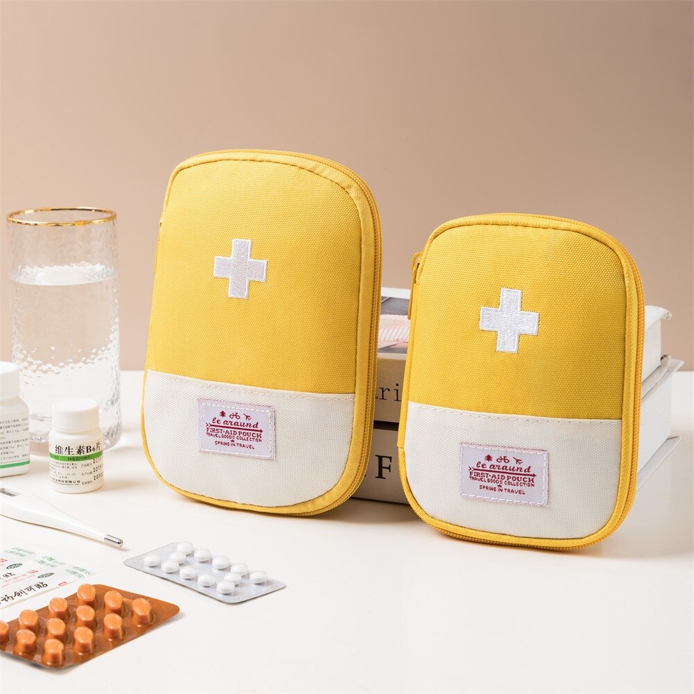 Zipper Portable Medicine Bag First Aid Kit