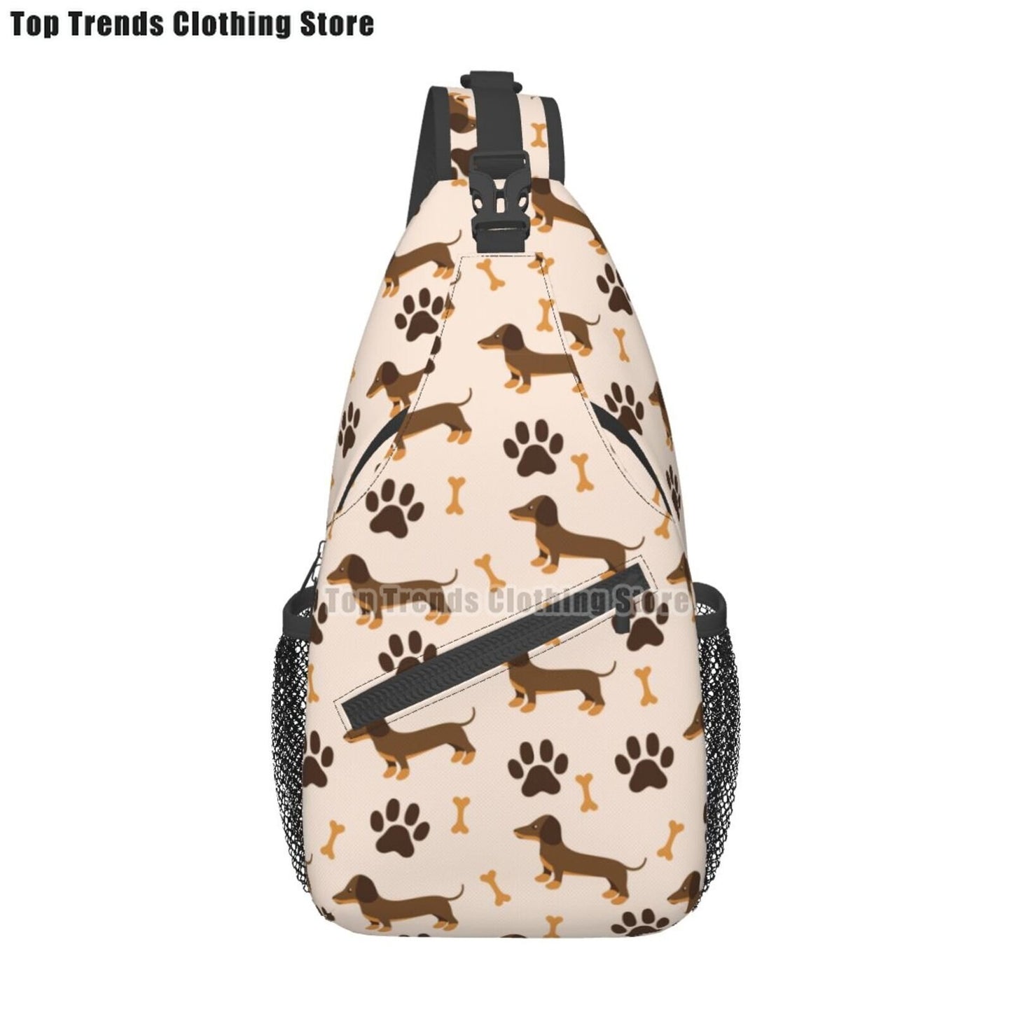 Crossbody Sling Wiener Dog Backpack
