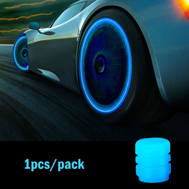 Car Luminous Glowing Tire Valve Cap LED Lights