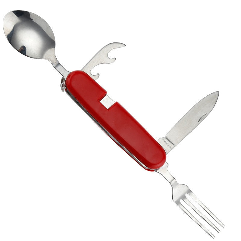 4 in 1 Multifunctional Outdoor Camping Utensil