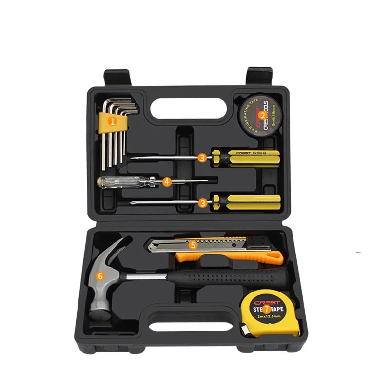 Plastic Portable Tools Box Sets Anti-fall Parts Organizer Rigid Plastic Screwdriver Empty Box Waterproof Multifunctional Toolbox