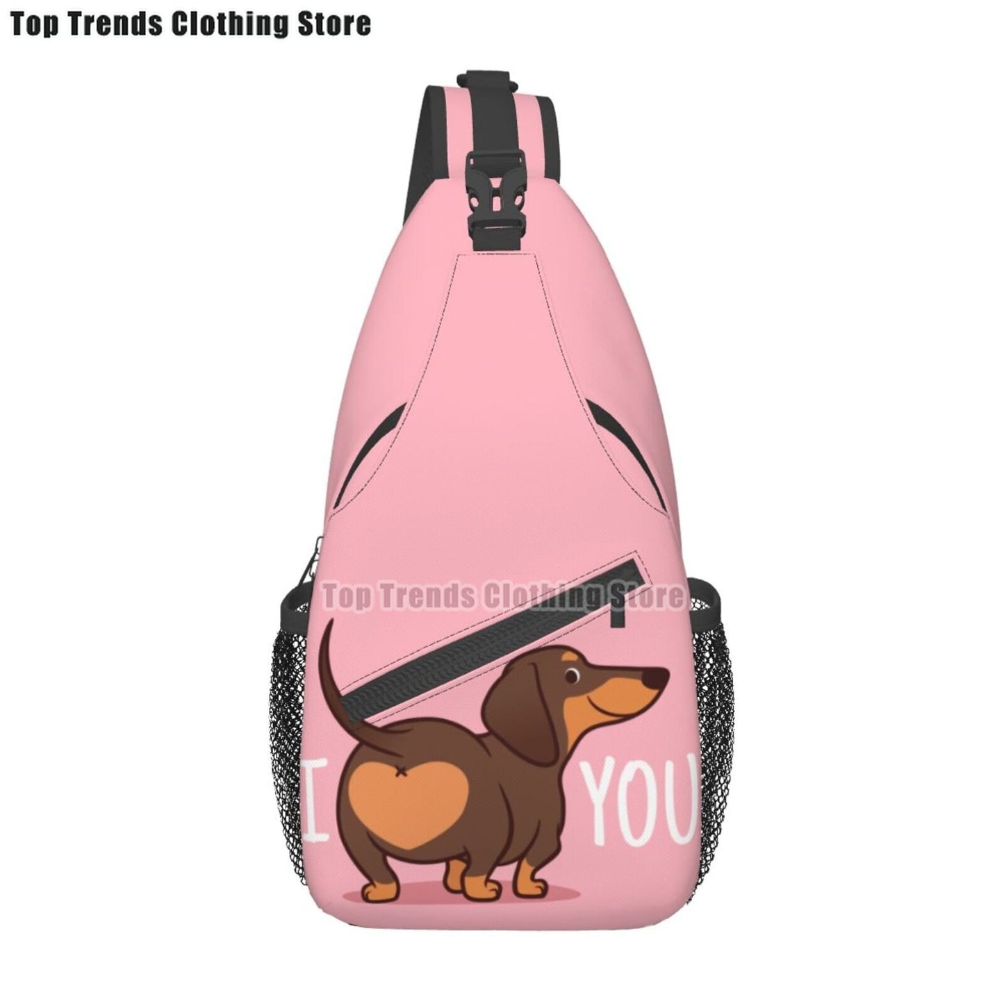 Crossbody Sling Wiener Dog Backpack