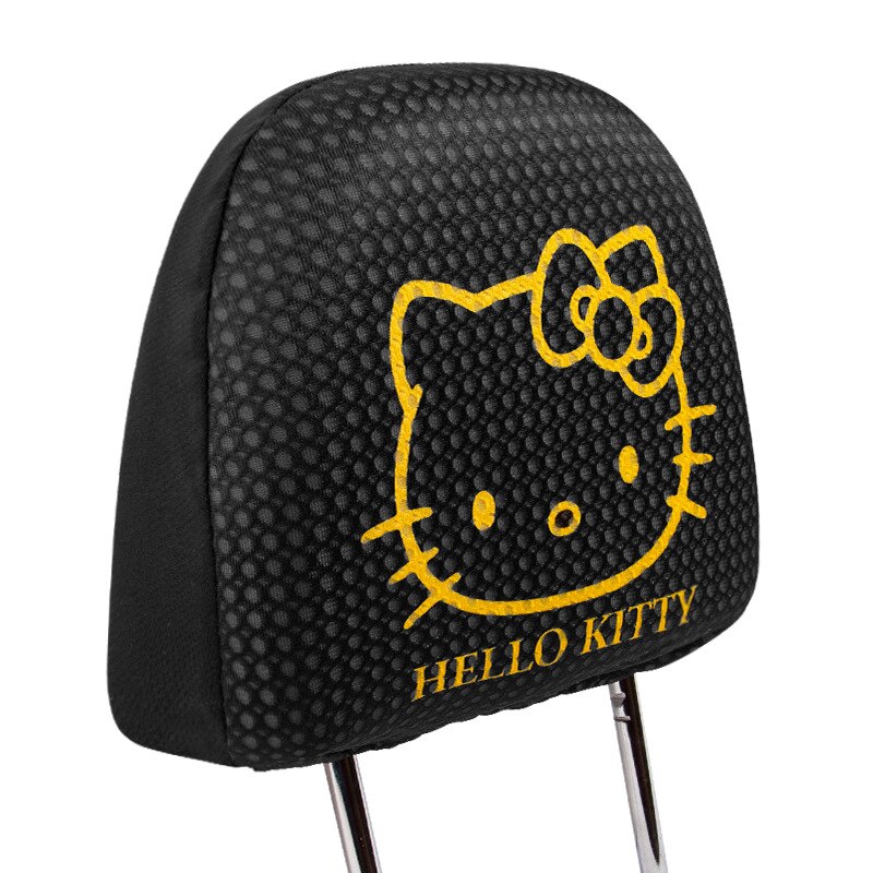 Anime Kawaii Sanrios Hellokittys Car Headrest Cover Cartoon Car Seat Pillow All Inclusive Protective Case Decorative Supplies