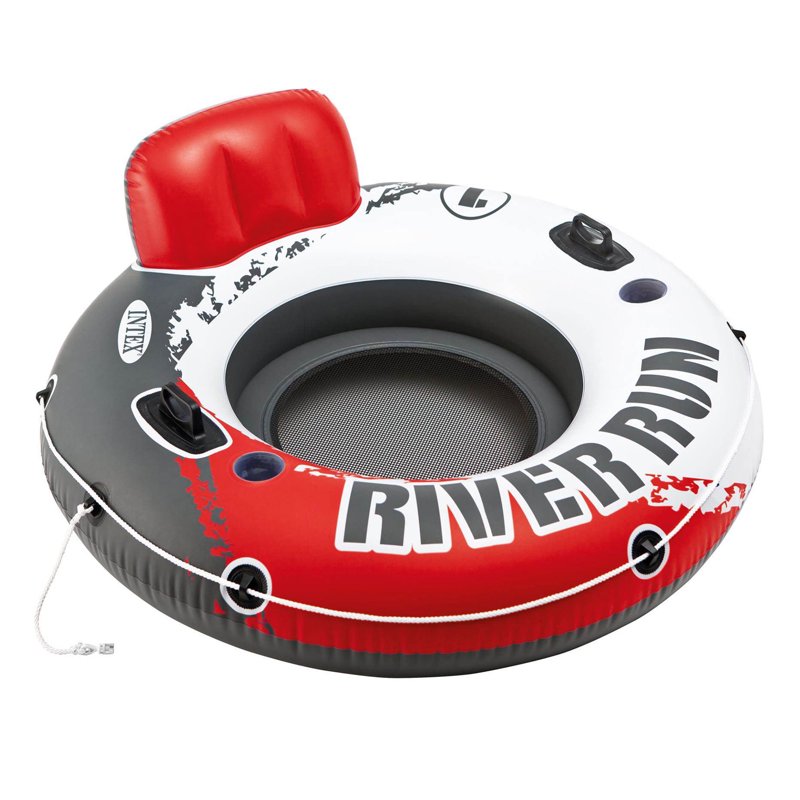 River Run Inflatable Lake Floating Water Tube Lounger, Color Varies For Swimming Pool River Lake Outdoor