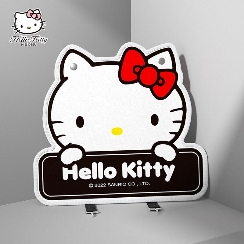 Anime Kawaii Hellokittys Car Seat Back Protector Cover Cartoon Kt Cat Auto Seat Anti Kick Mat Waterproof Anti-Dirty Pad