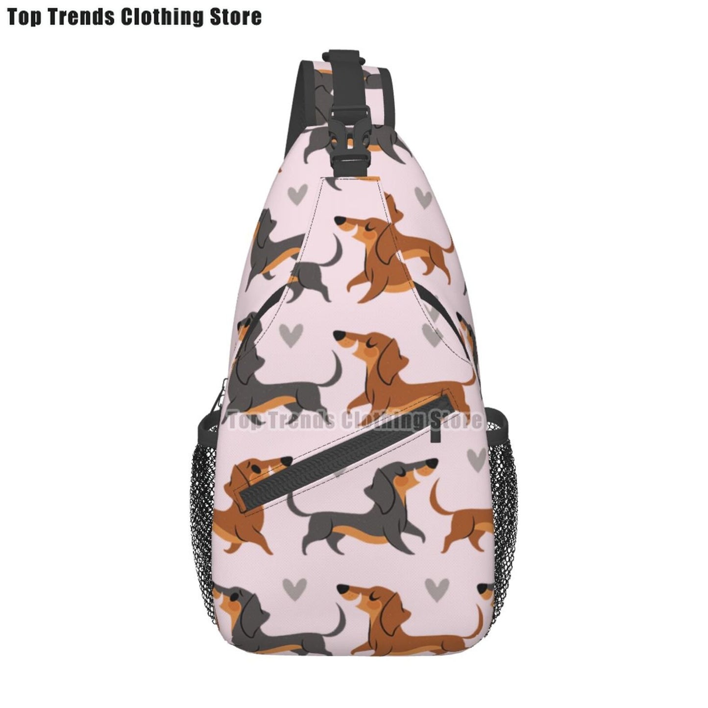 Crossbody Sling Wiener Dog Backpack