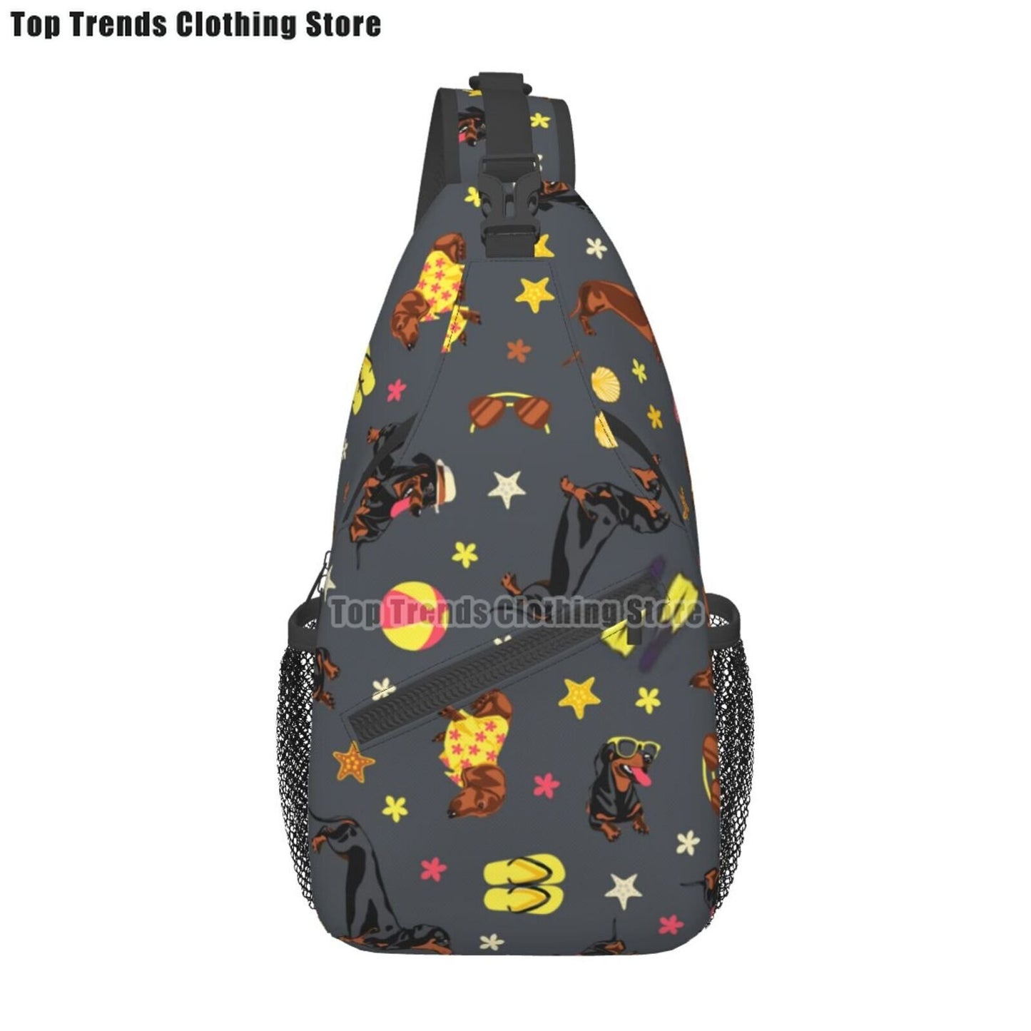 Crossbody Sling Wiener Dog Backpack
