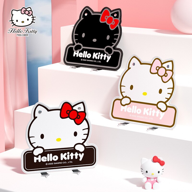 Anime Kawaii Hellokittys Car Seat Back Protector Cover Cartoon Kt Cat Auto Seat Anti Kick Mat Waterproof Anti-Dirty Pad