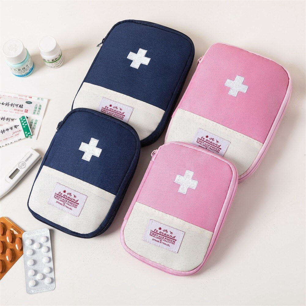 Zipper Portable Medicine Bag First Aid Kit