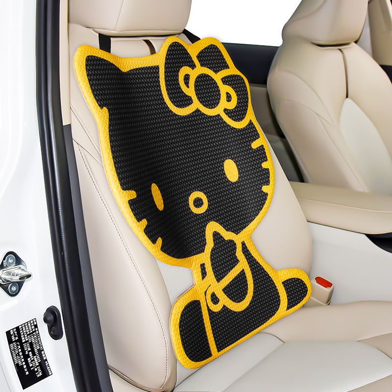 Sanrio Kawaii Hello Kitty Car Seat Cushion Cartoon Seat Cool Cushion Seat Cover Car Interior Accessories Single Pack Auto Parts
