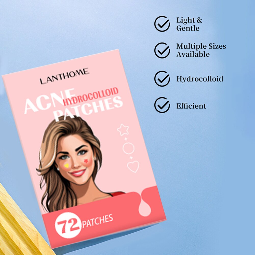 72pcs Hydrocolloid Pimple Patch Beauty Acne Skin Care