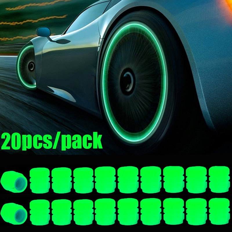 Car Luminous Glowing Tire Valve Cap LED Lights