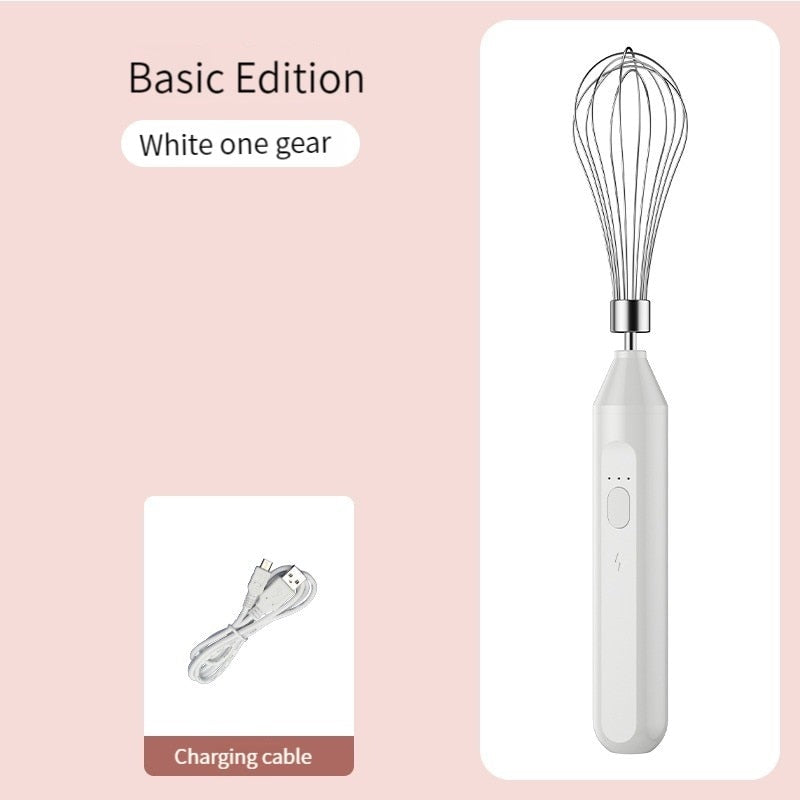 Electric Milk Frother Handheld Egg Beater Coffee Milk Drink Egg Mixer