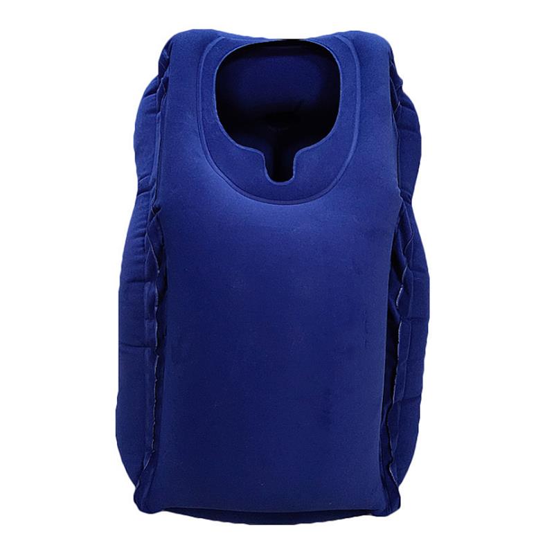 Inflatable Air Cushion Travel Pillow Headrest Chin Support Cushions for Airplane Plane Office Rest Neck Nap Pillows