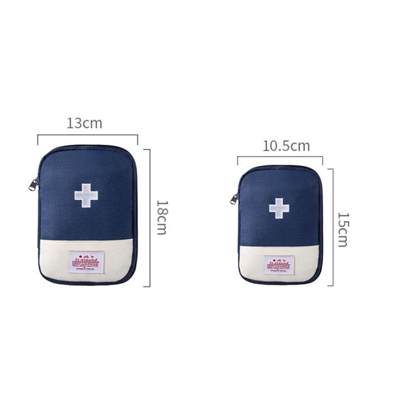 Zipper Portable Medicine Bag First Aid Kit