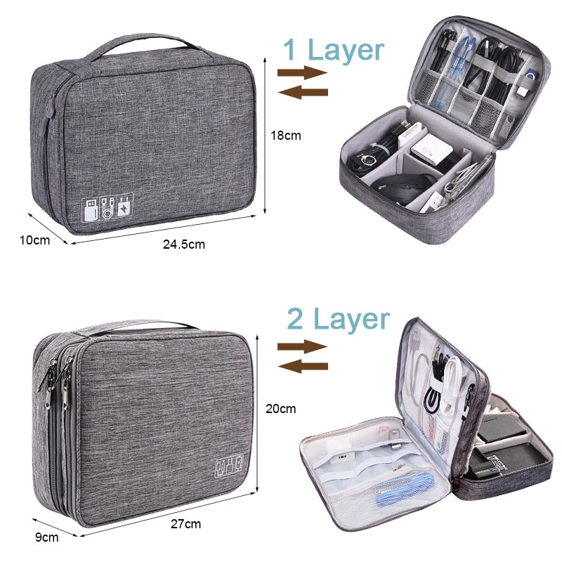 Portable Cable Digital Storage Bags Organizer