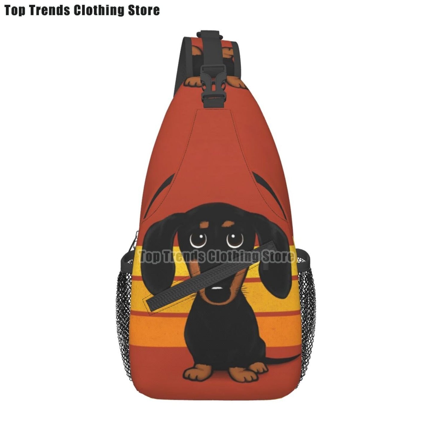 Crossbody Sling Wiener Dog Backpack