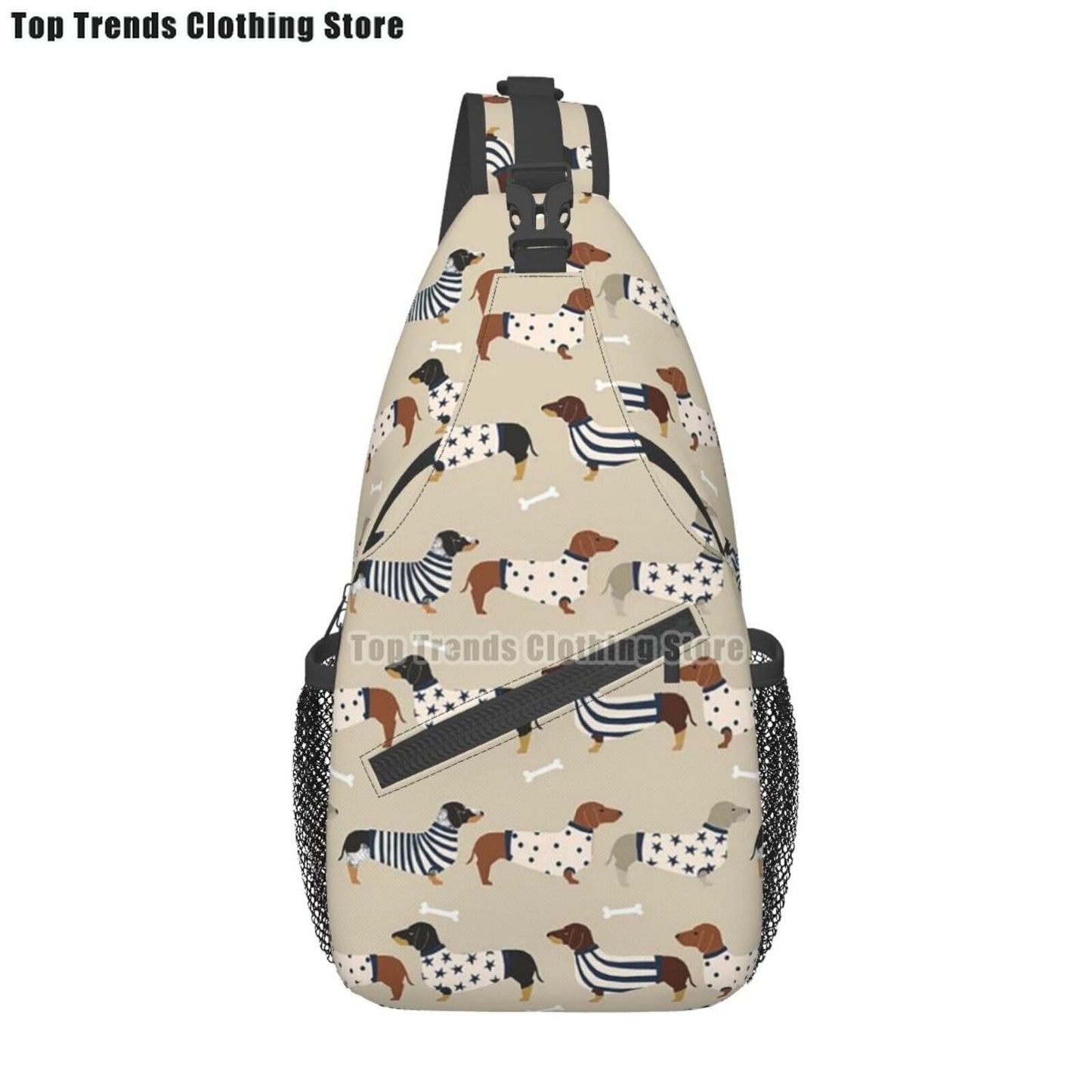 Crossbody Sling Wiener Dog Backpack