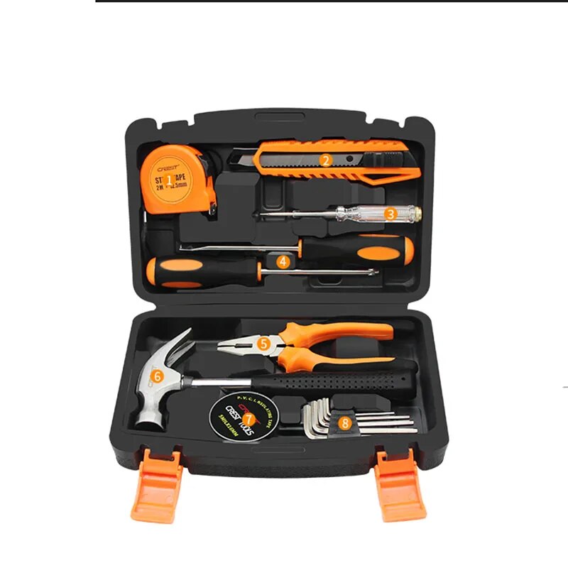 Plastic Portable Tools Box Sets Anti-fall Parts Organizer Rigid Plastic Screwdriver Empty Box Waterproof Multifunctional Toolbox