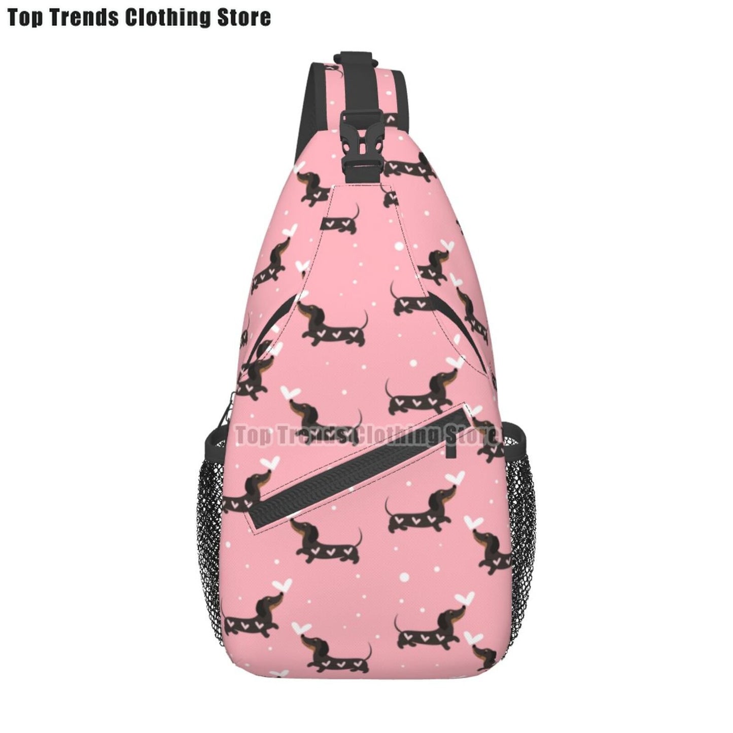 Crossbody Sling Wiener Dog Backpack
