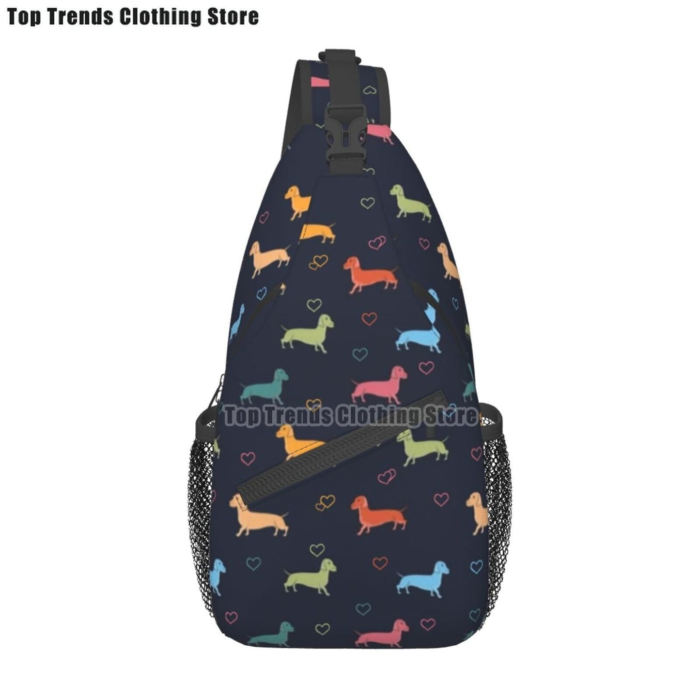 Crossbody Sling Wiener Dog Backpack
