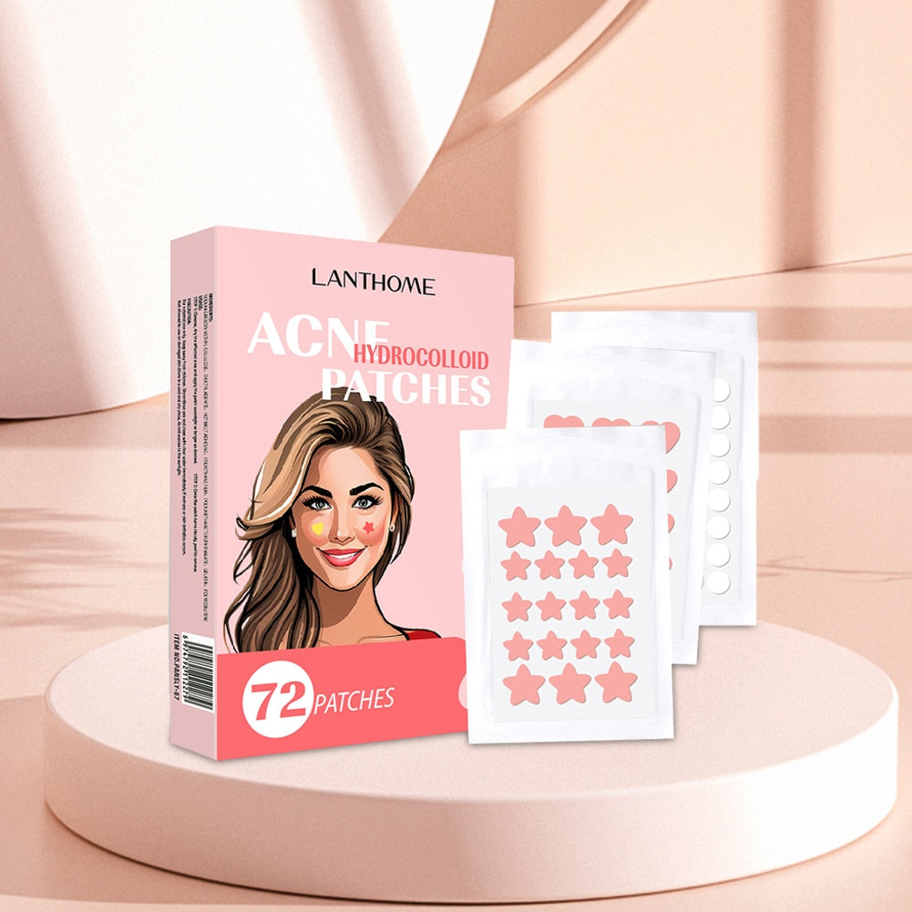 72pcs Hydrocolloid Pimple Patch Beauty Acne Skin Care