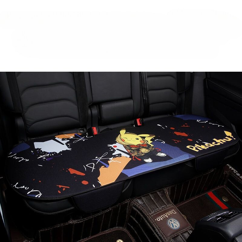 Sanrio Kawaii Hello Kitty Car Seat Cushion Cartoon Car Flax Breathable Seat Cushion Car Interior Accessories Cute Auto Parts