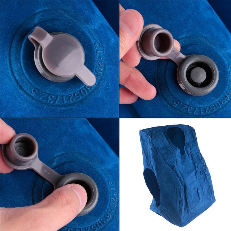 Inflatable Air Cushion Travel Pillow Headrest Chin Support Cushions for Airplane Plane Office Rest Neck Nap Pillows
