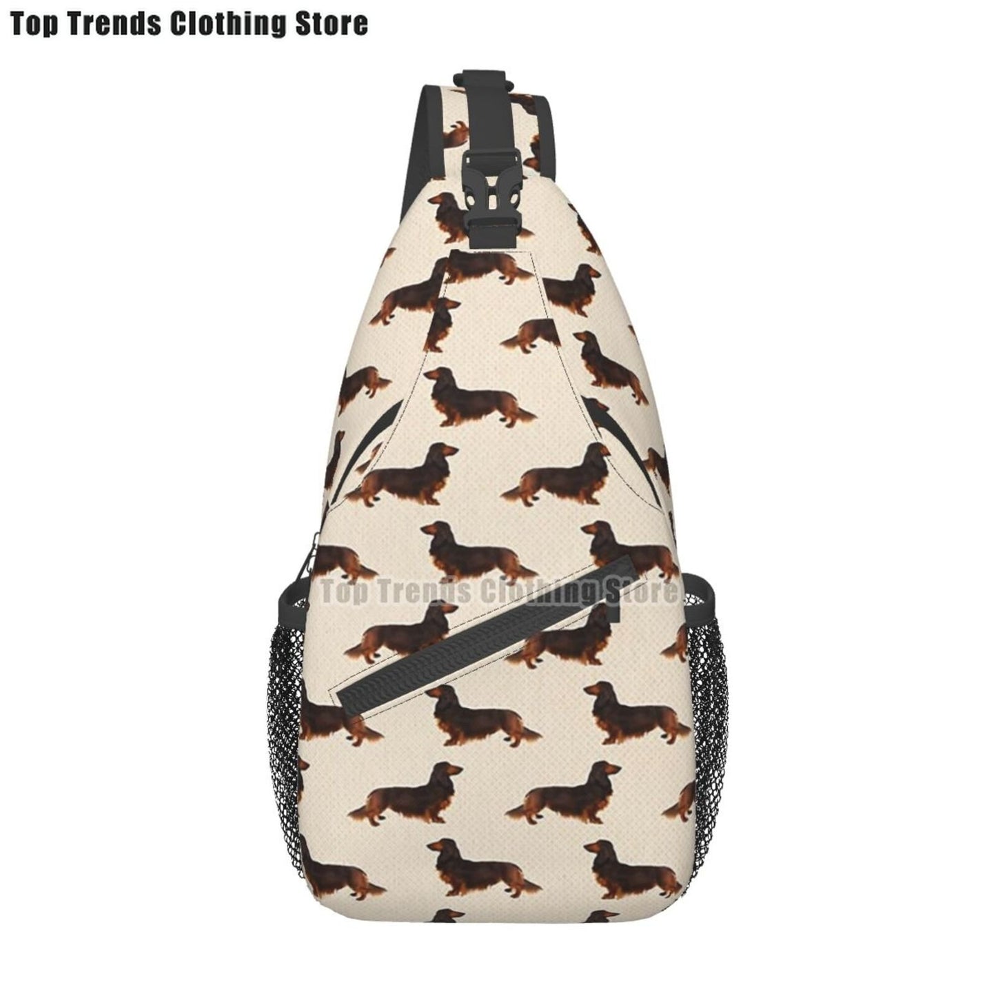 Crossbody Sling Wiener Dog Backpack
