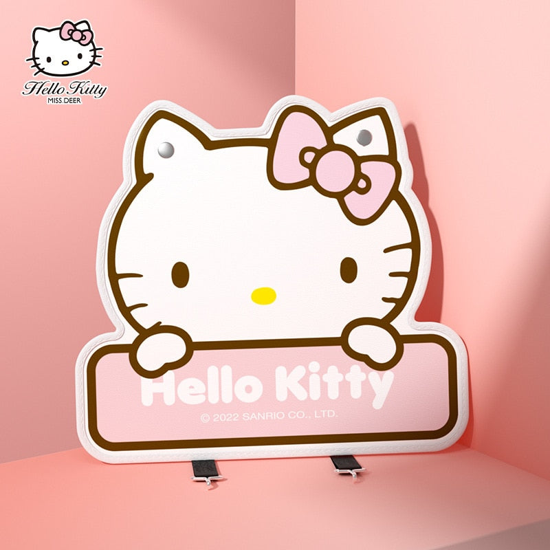 Anime Kawaii Hellokittys Car Seat Back Protector Cover Cartoon Kt Cat Auto Seat Anti Kick Mat Waterproof Anti-Dirty Pad