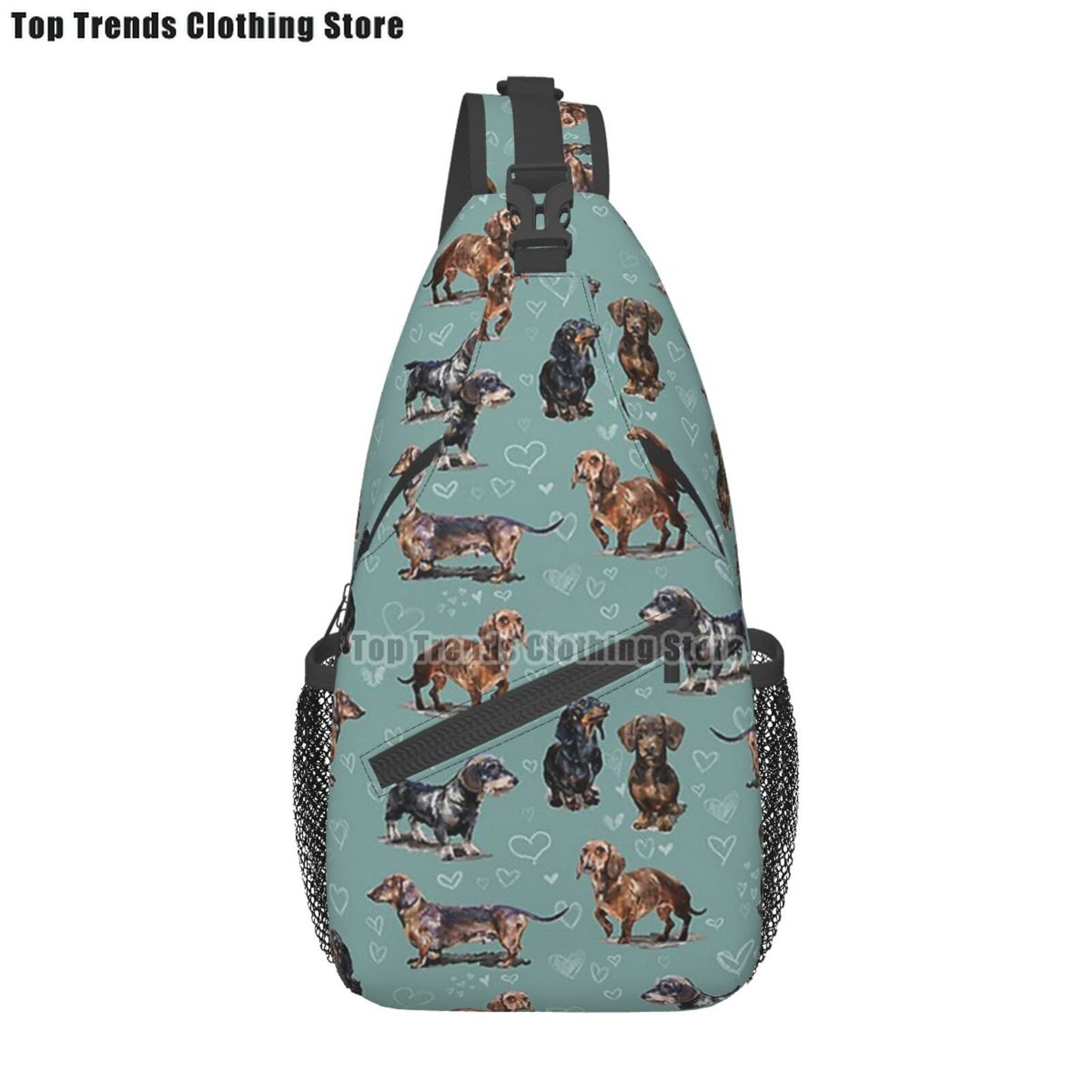 Crossbody Sling Wiener Dog Backpack