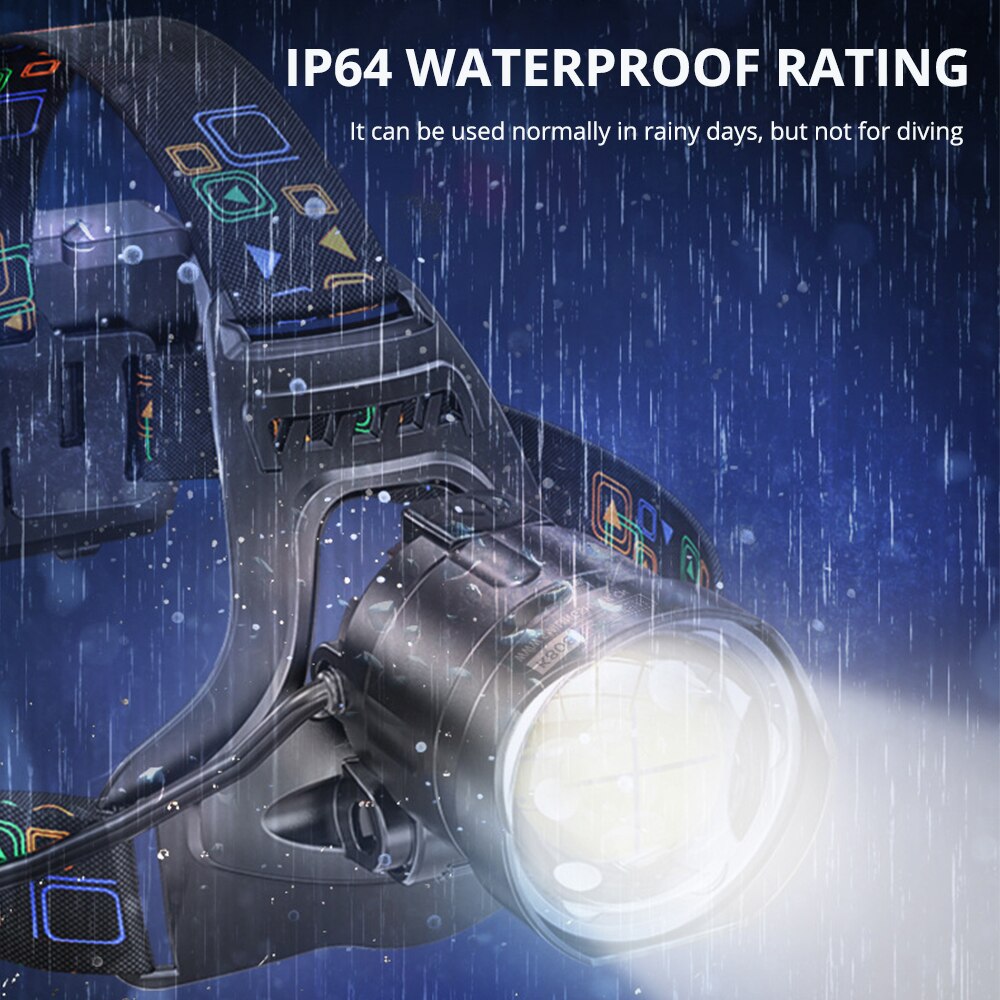 Super Bright Waterproof LED Headlamp Hunting Fishing Hiking